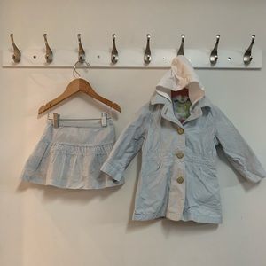Mexx Baby Trench Raincoat and matching Skirt